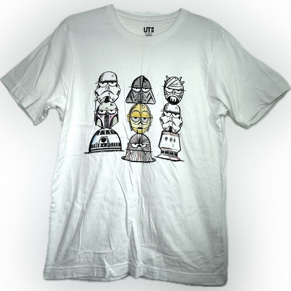 Uniqlo X Star Wars Character Stack Adult T-Shirt Size Small